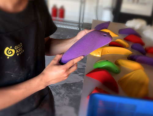 Gold Axis climbing holds factory img